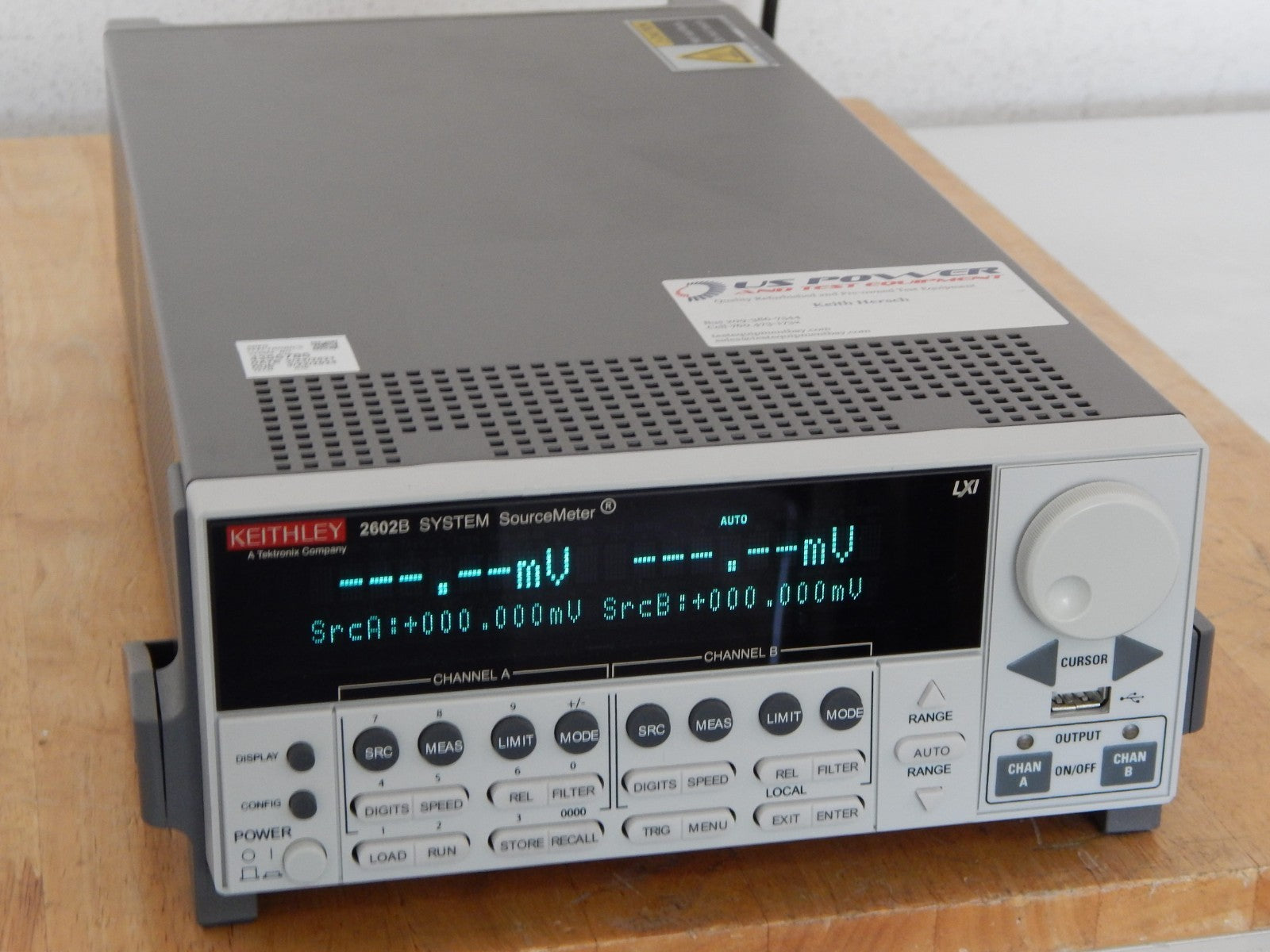 Keithley 2602B System SourceMeter 2 in stock, mint! NIST cal available Keithley 2602B System SourceMeter 2 in stock, mint! NIST cal available